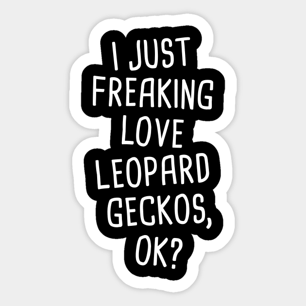 Funny Leopard Gecko Graphic Sticker by MeatMan